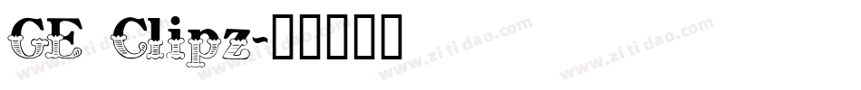 GE Clipz字体转换